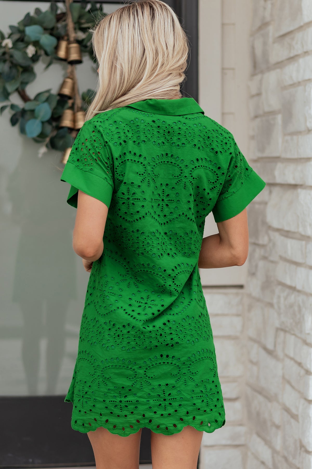 Eyelet Embroidered Dress