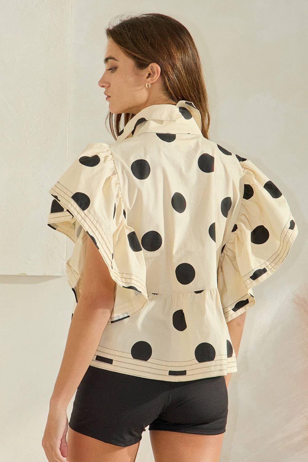 Polka Dot Print Shirt