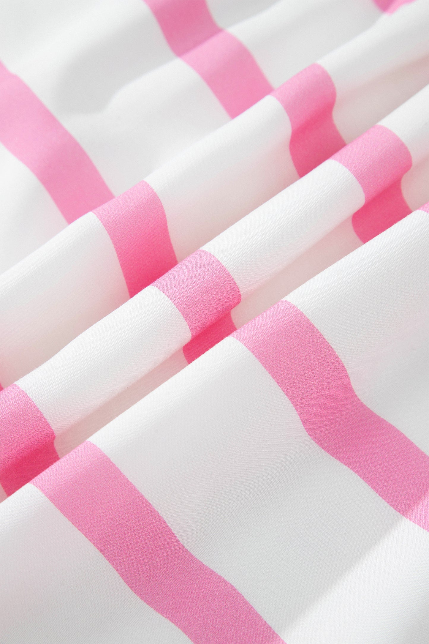 Pink Stripe Plus Size Maxi Dress
