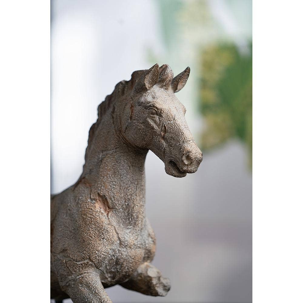 14x4.5x17" Horse Statue On Stand