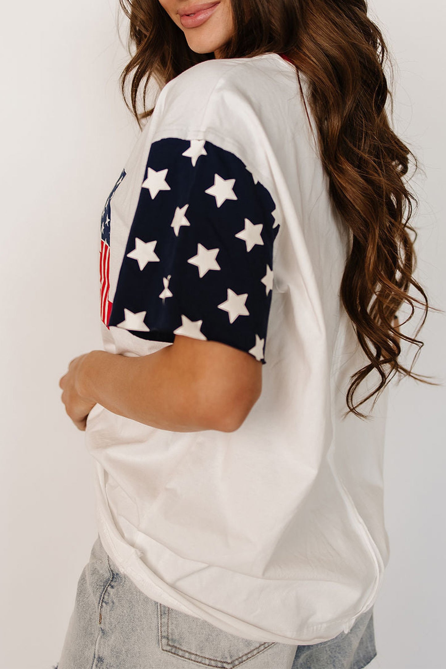 Flag Print USA Casual Tee