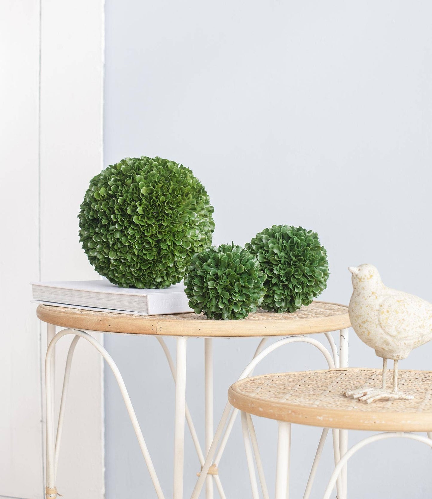 D4" Artificial Boxwood Topiary Ball - Green