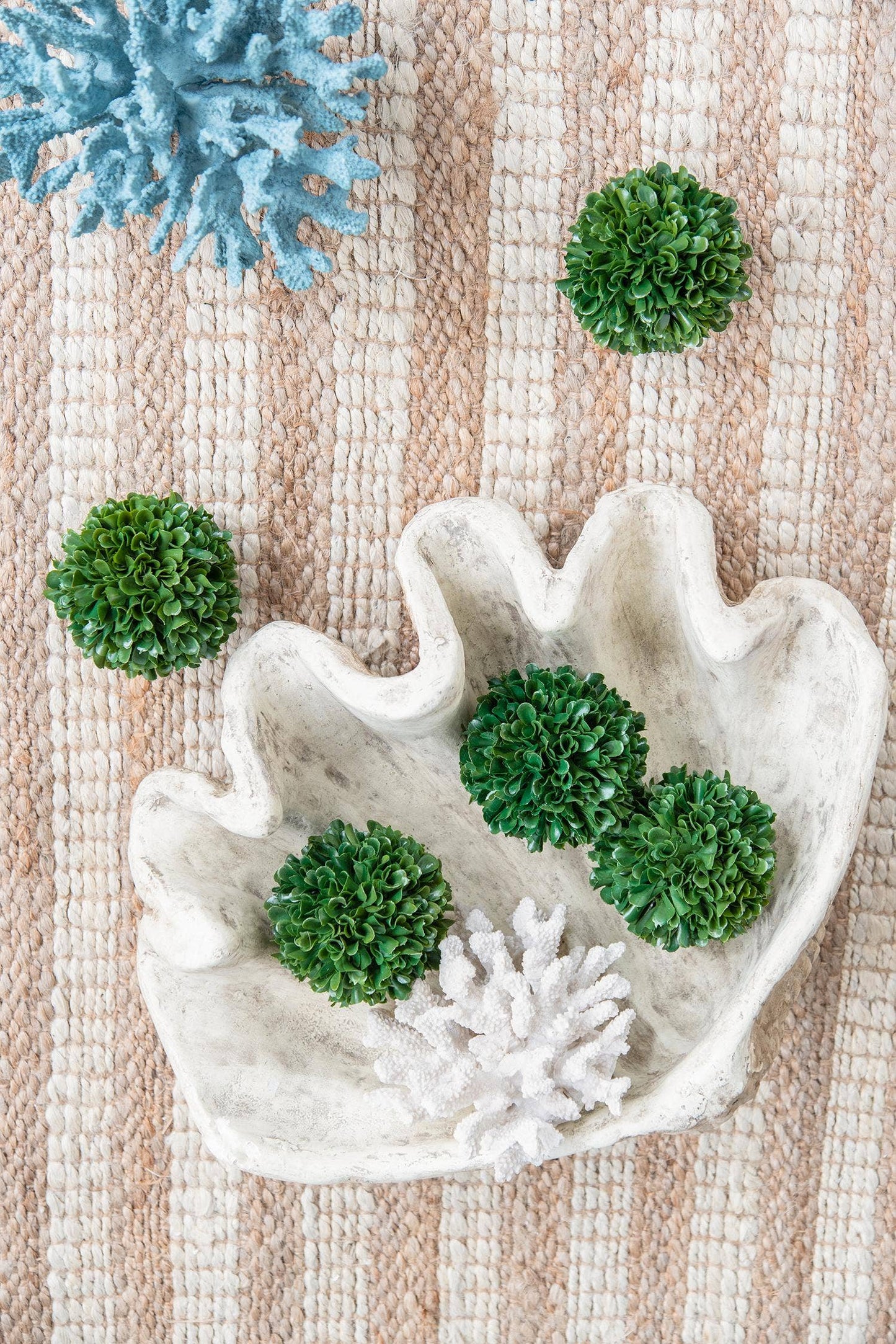 D4" Artificial Boxwood Topiary Ball - Green
