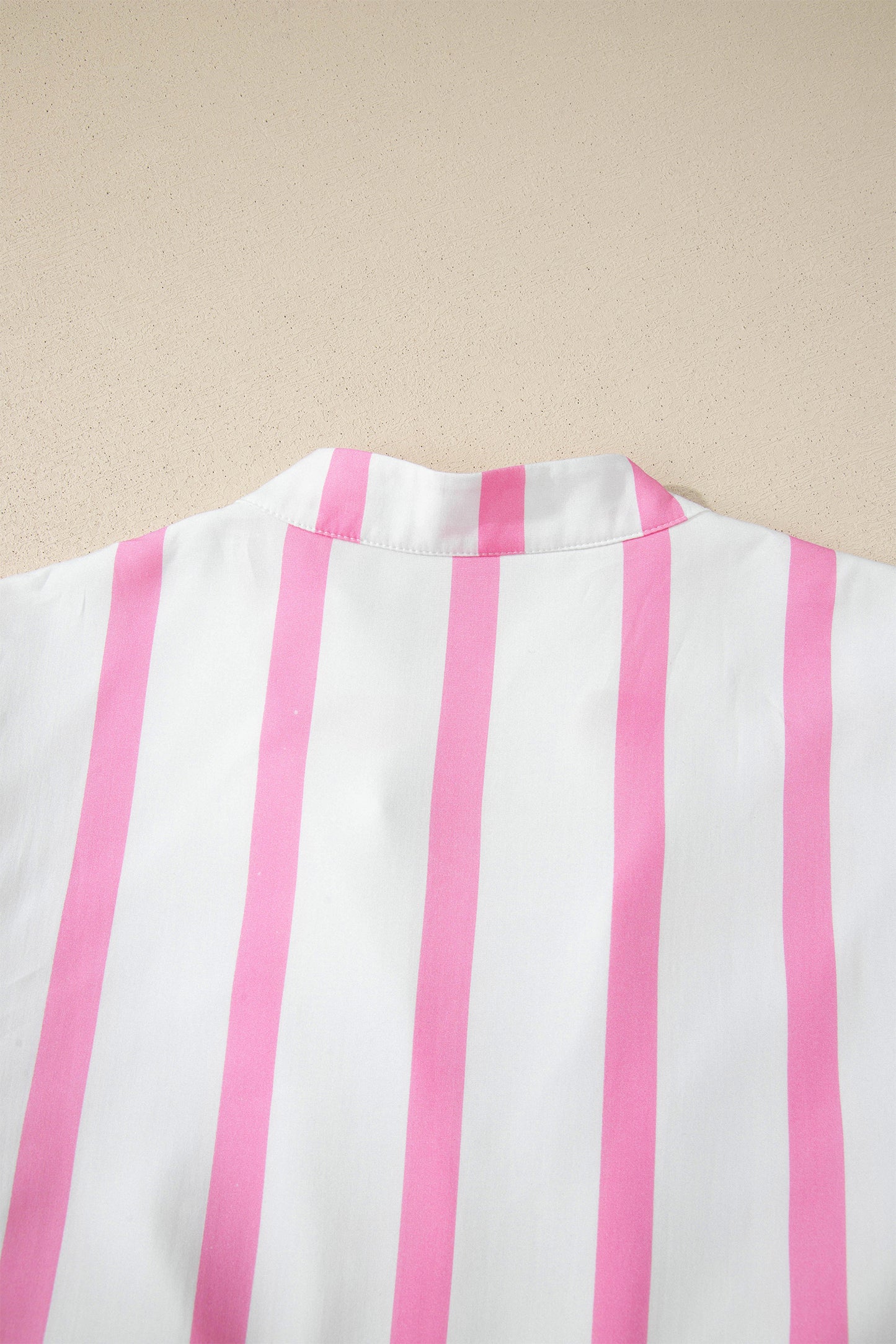 Pink Stripe Plus Size Maxi Dress