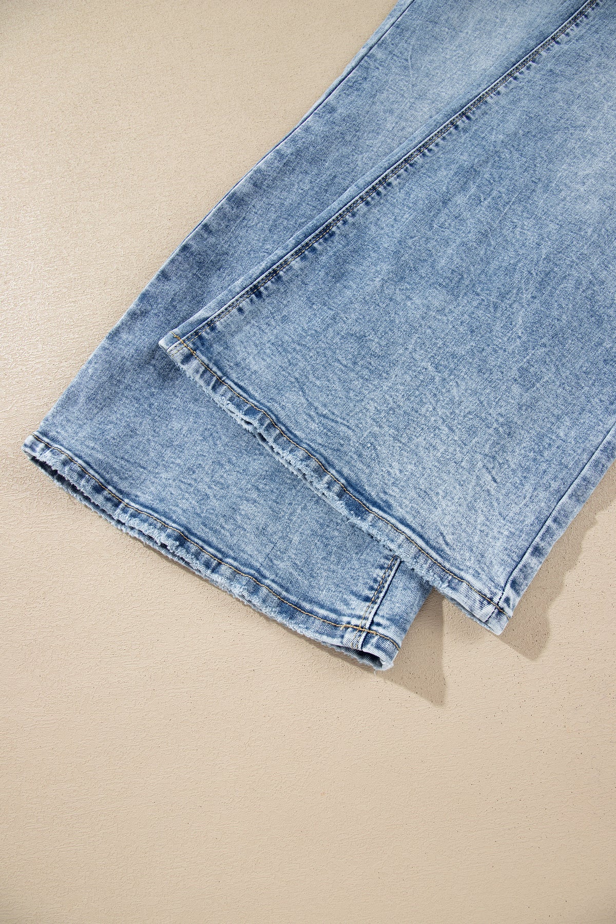 Beau Blue Acid Wash Flare Jeans