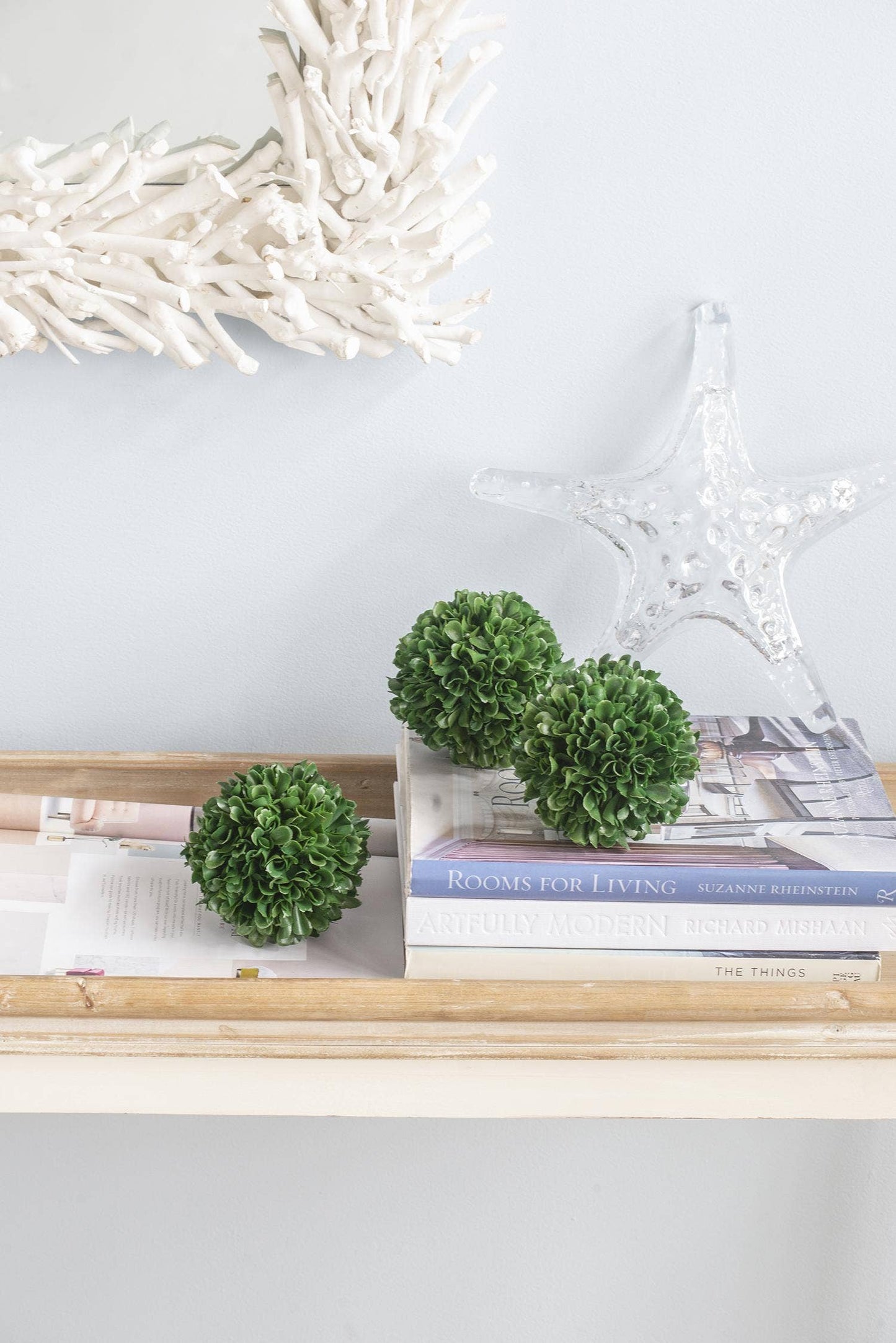 D4" Artificial Boxwood Topiary Ball - Green