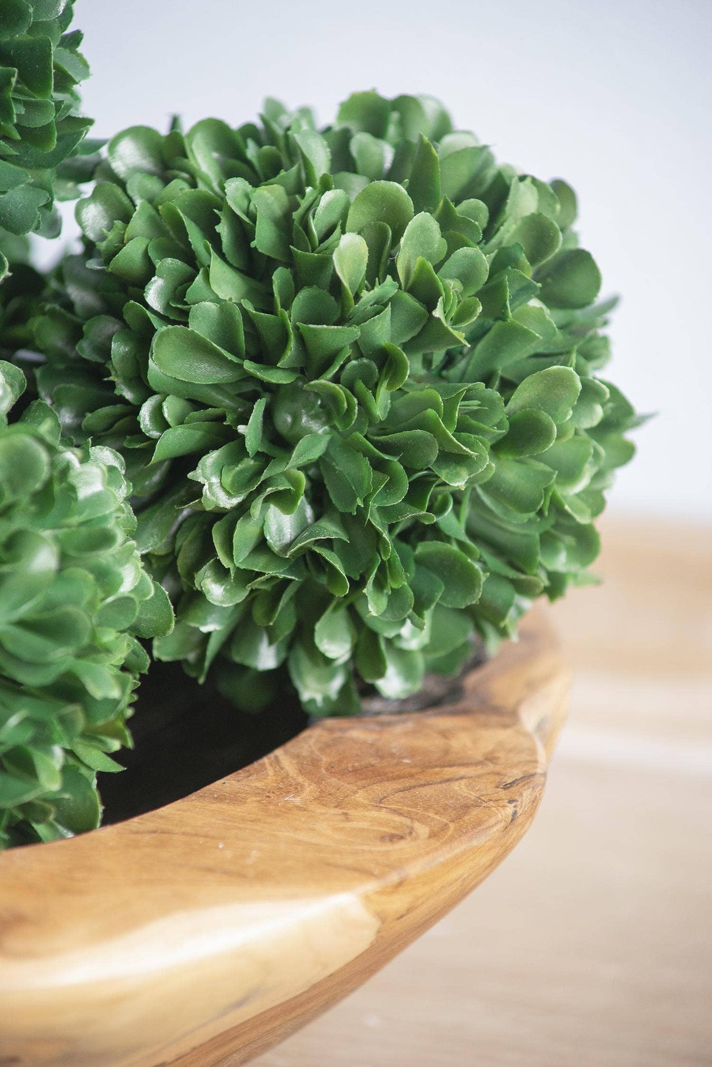 D4" Artificial Boxwood Topiary Ball - Green
