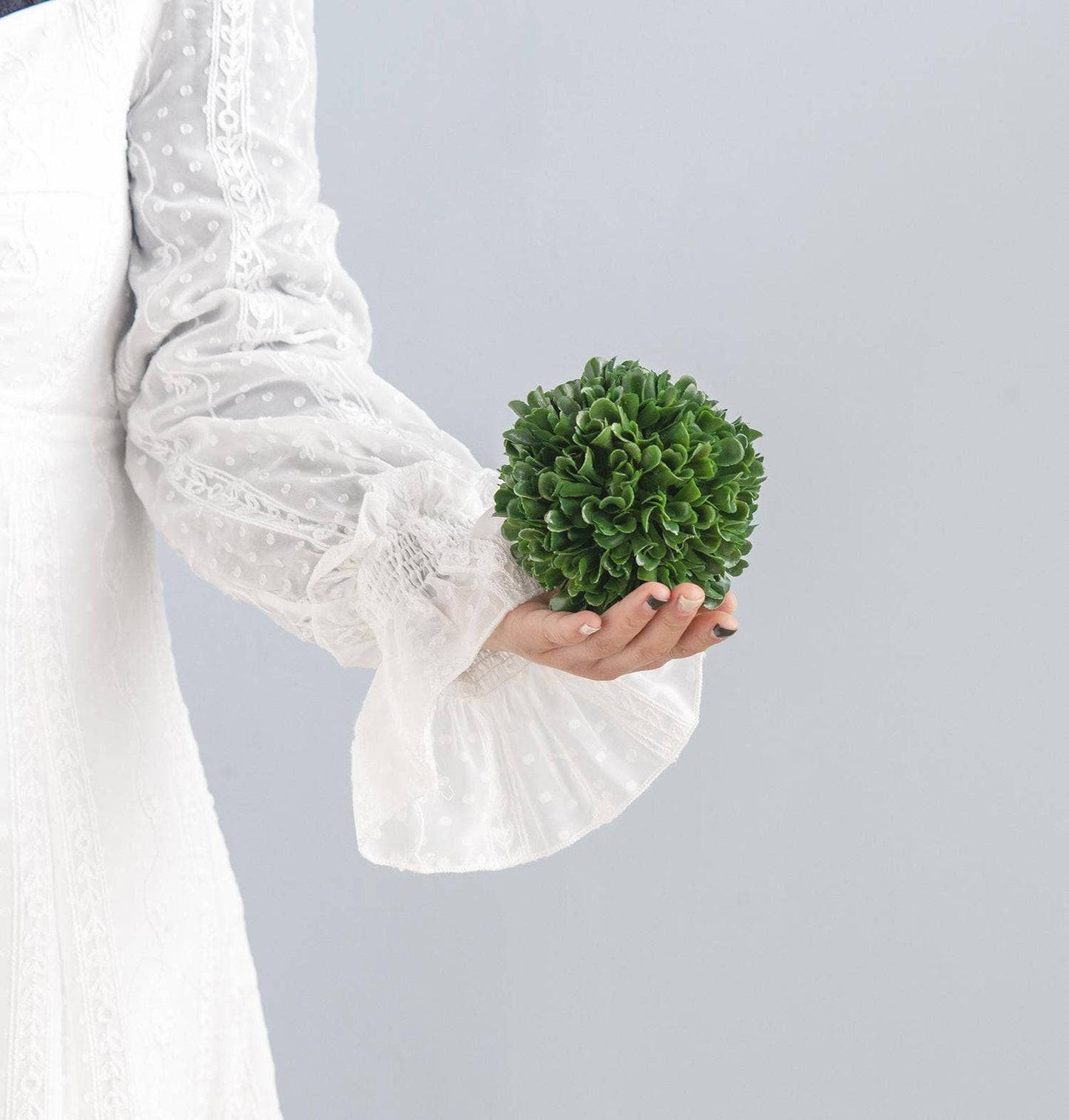 D4" Artificial Boxwood Topiary Ball - Green