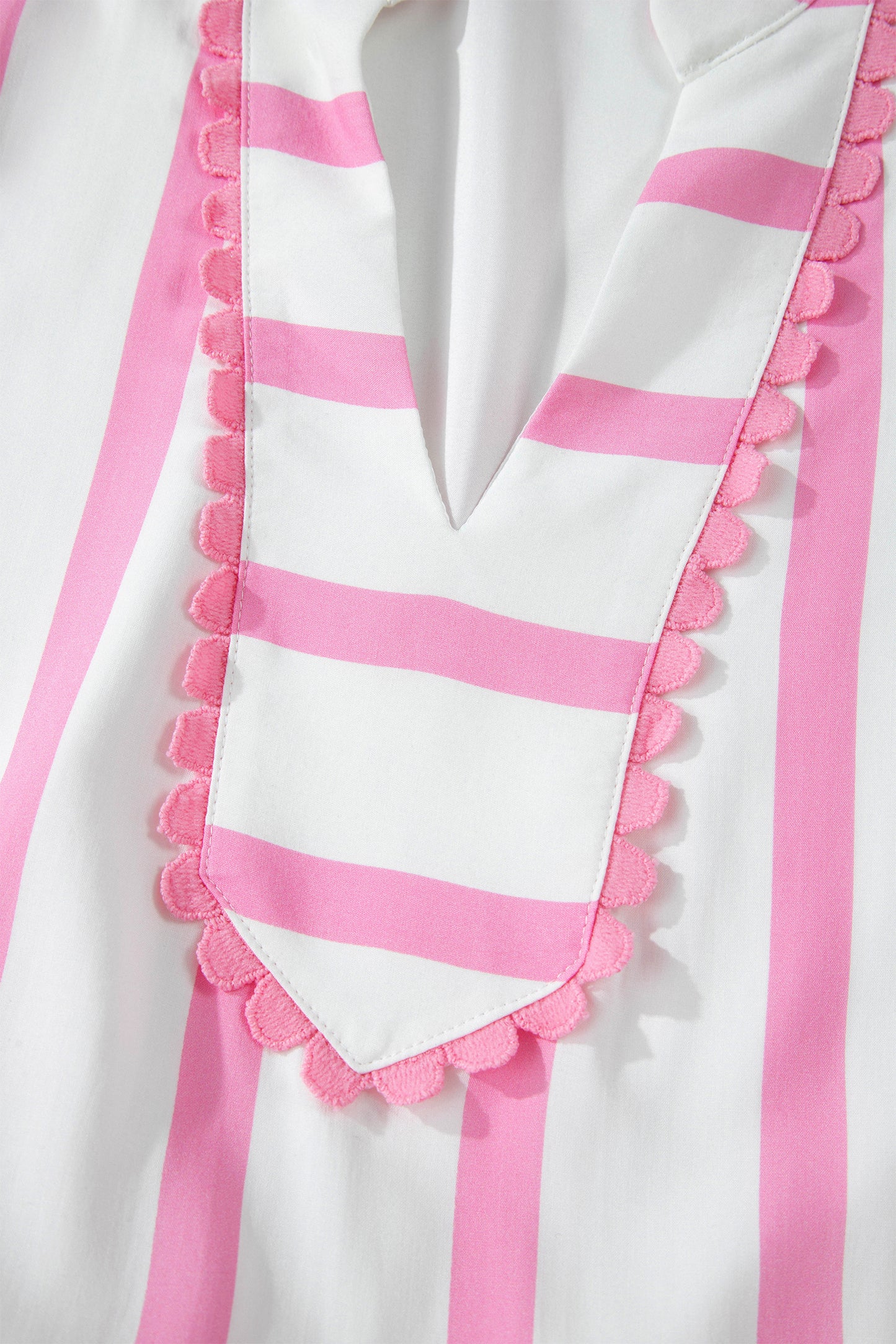 Pink Stripe Plus Size Maxi Dress