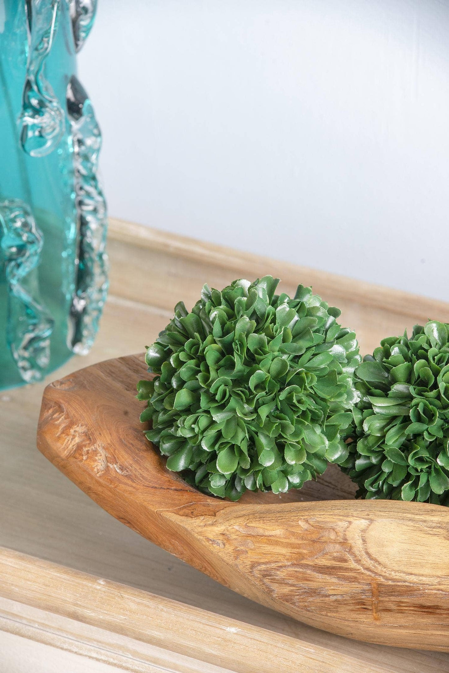 D4" Artificial Boxwood Topiary Ball - Green