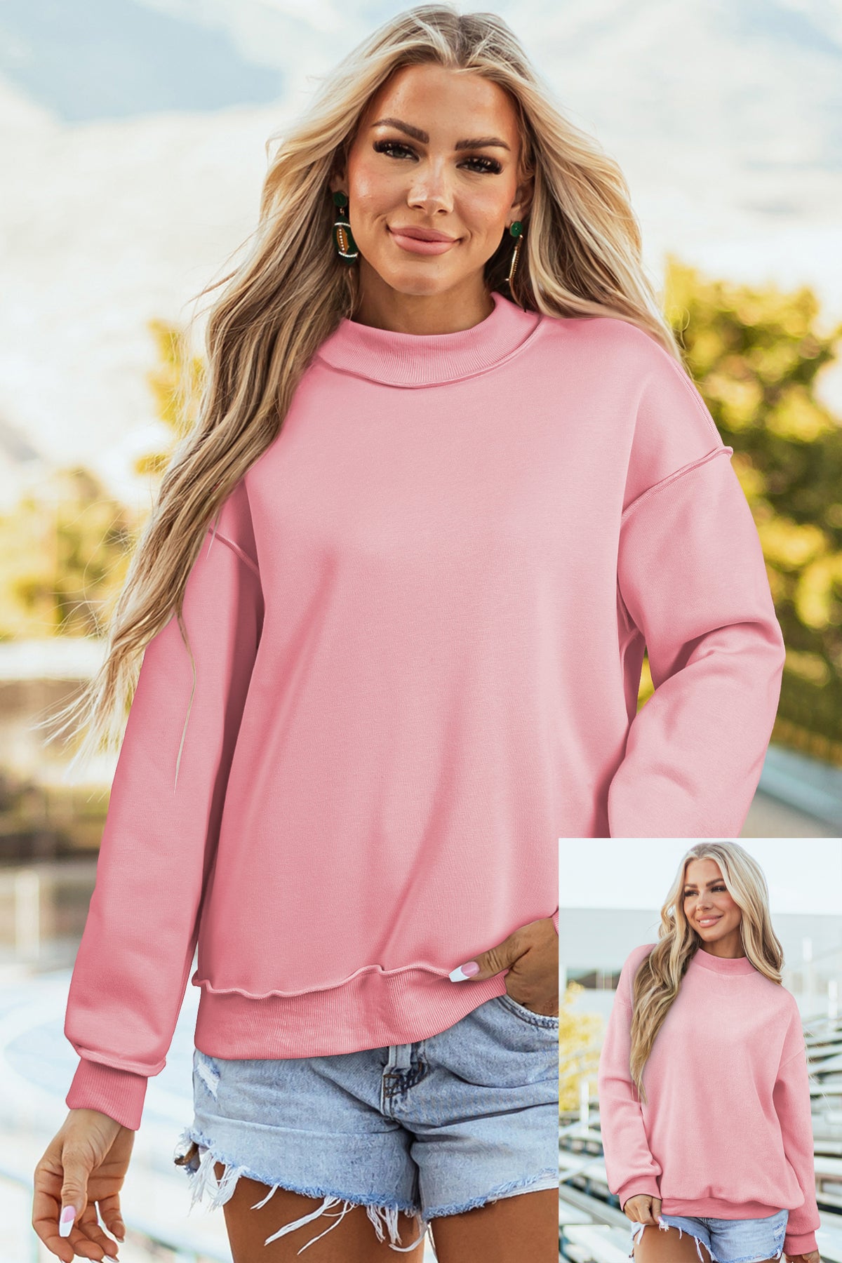 Oversize Reversible Sweatshirt