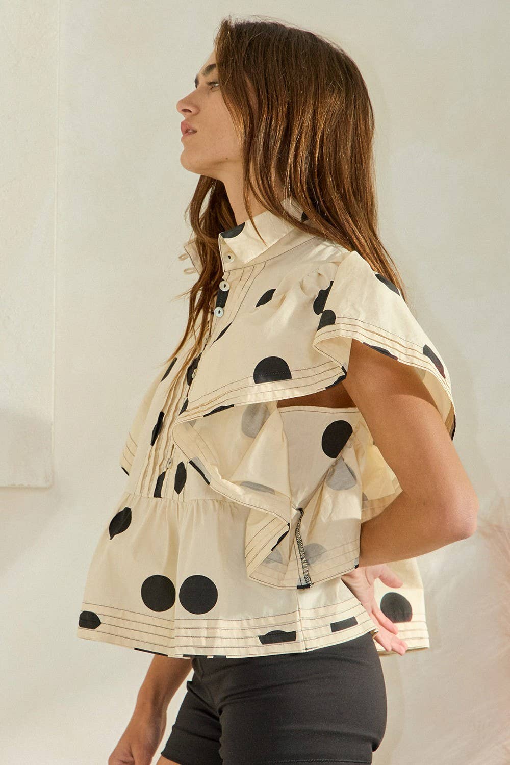Polka Dot Print Shirt