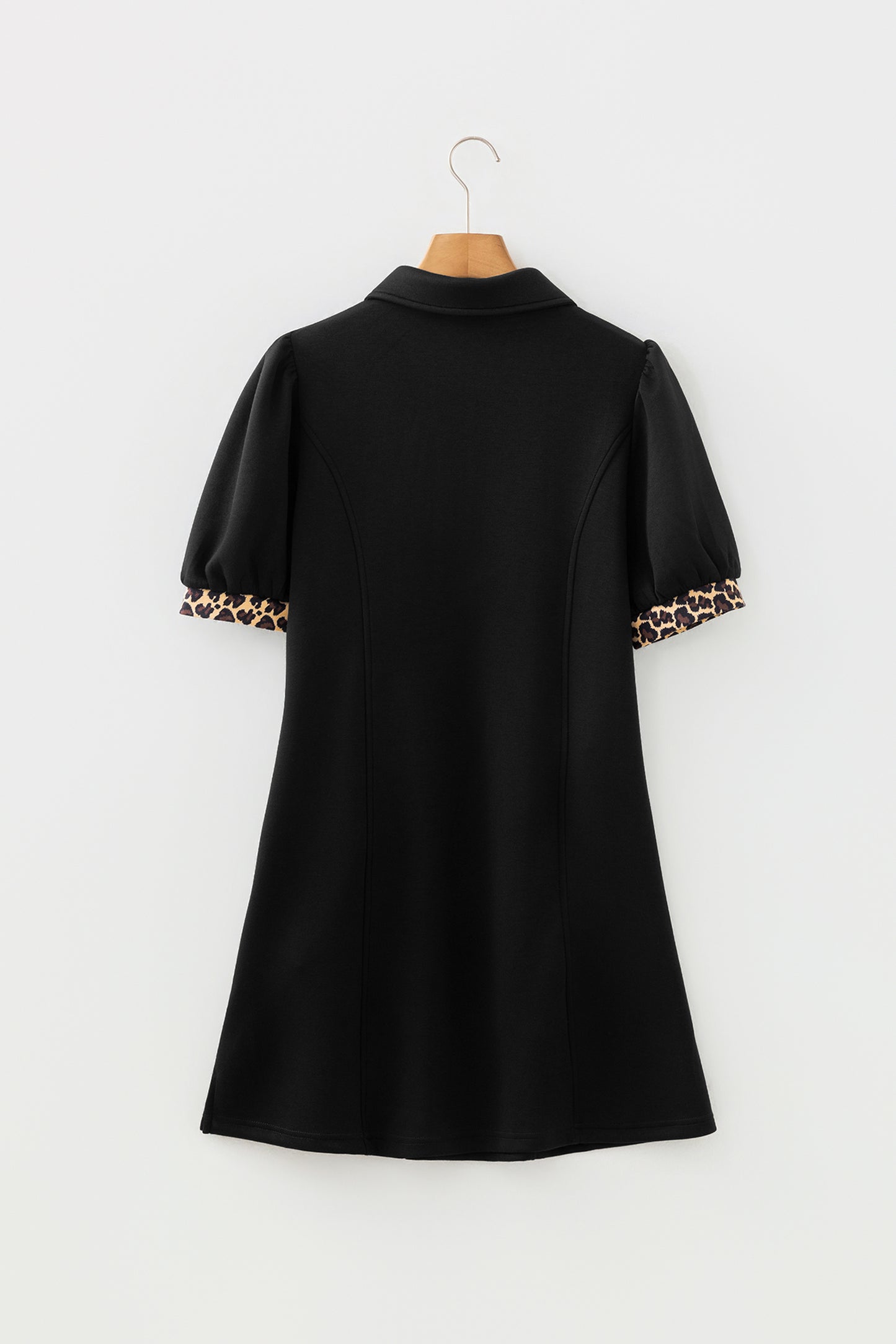 Black Leopard  Mini Dress