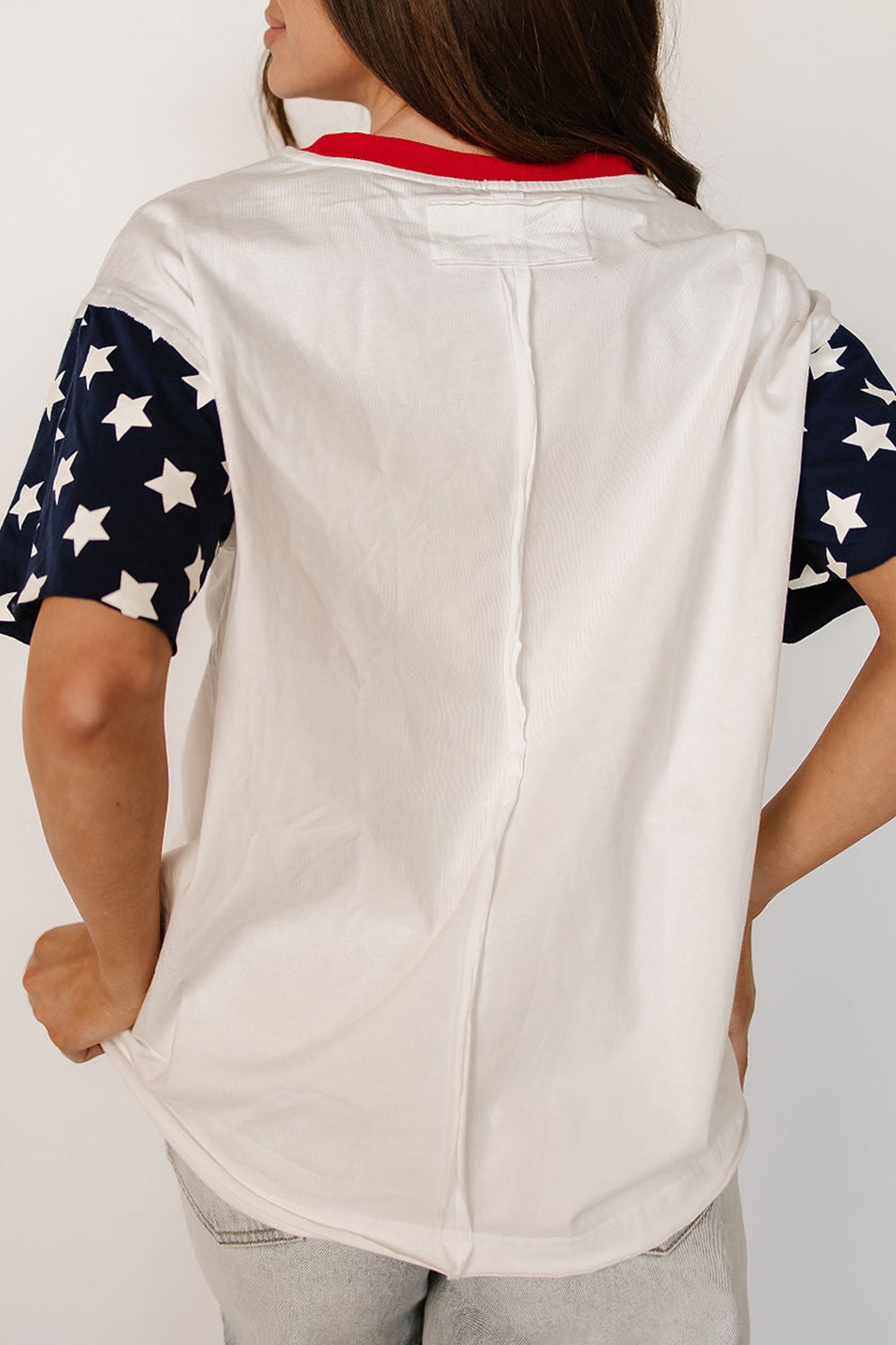 Flag Print USA Casual Tee