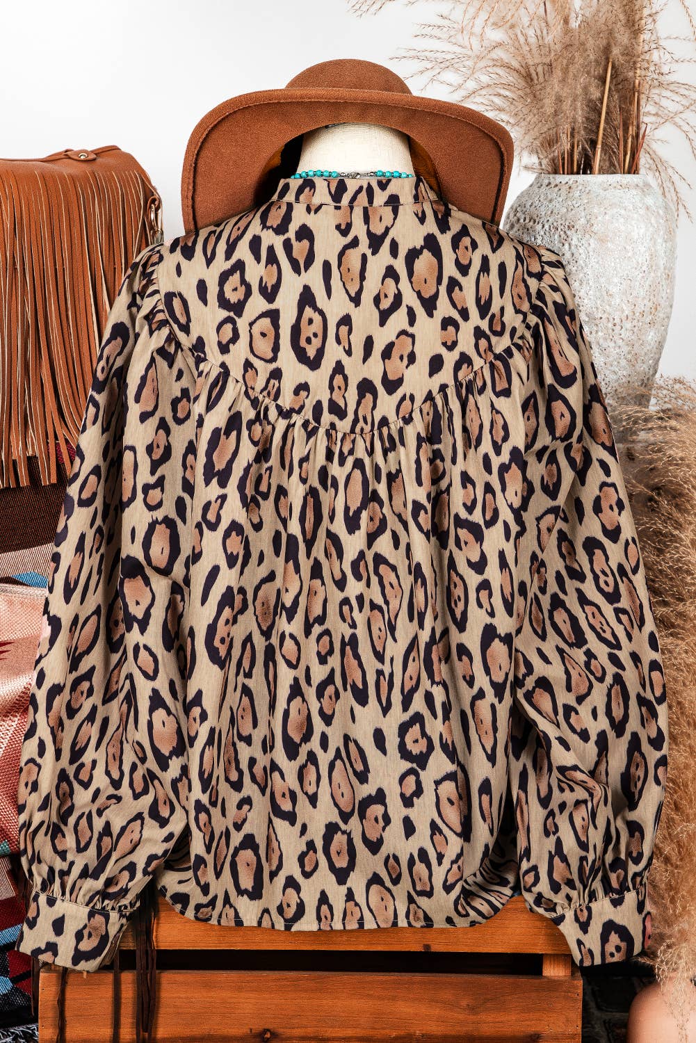 Leopard Print Casual Shirt